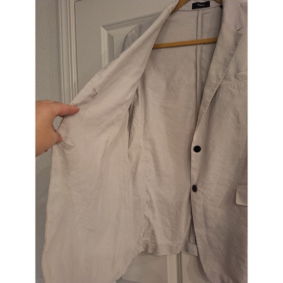 Theory women's size 10 grey jacket blazer long sleeve - Picture 3 of 10